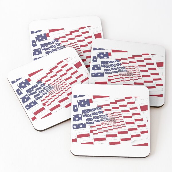Item preview, Colorful Abstract Stars and Stripes Multi Section USA Flag Pattern designed and sold by Worldesigns by Artsiren.