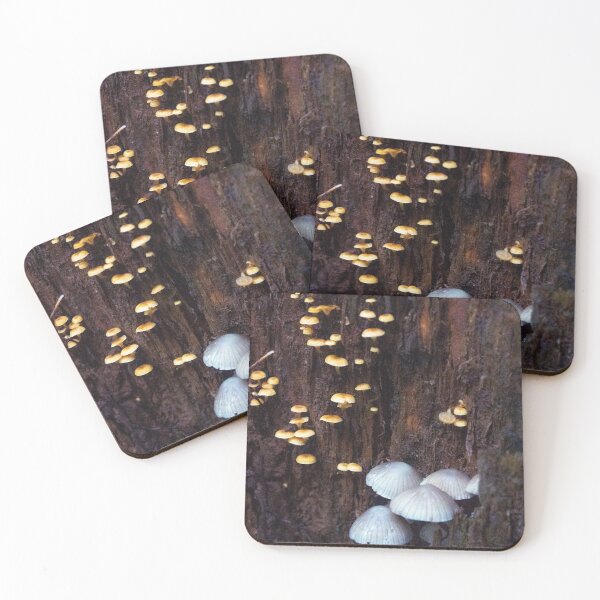 Item preview, trippy mushrooms in a log designed and sold by beenplanted.