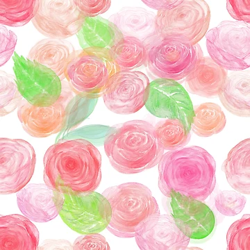 Artwork thumbnail, Beautiful and colorful Roses Pattern by RafaelLima7