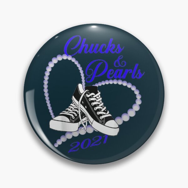 Item preview, Chucks Pearls Kamala Harris converse designed and sold by RachelCine.