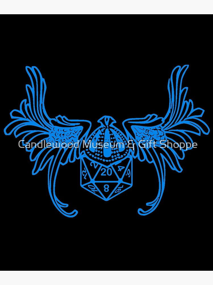 "Dice Maiden Valkyrie Critical Hit d20 Polyhedral Dice Lo Fi Design