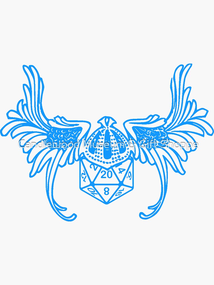 "Dice Maiden Valkyrie Critical Hit d20 Polyhedral Dice Lo Fi Design