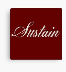 Vintage White Sustain Canvas Print
