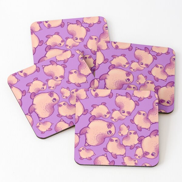 Item preview, Peachy Baby Seals on Orchid designed and sold by RJKpoyp.