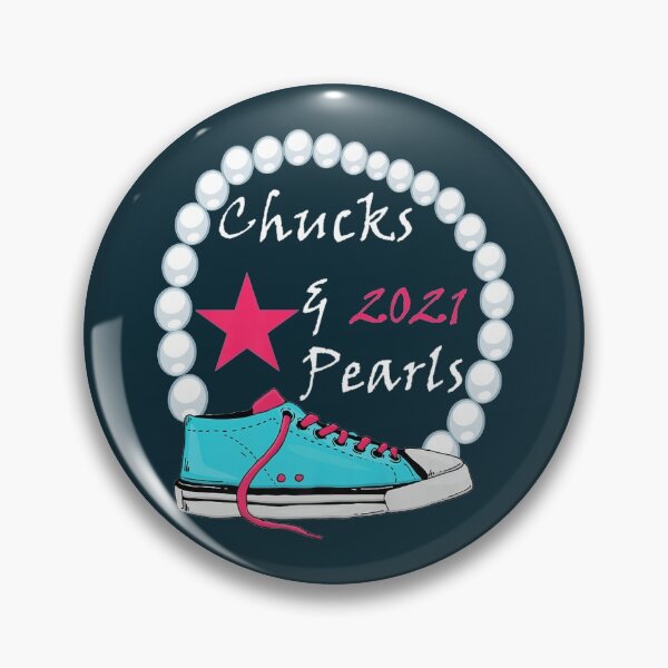 Item preview, Chucks Pearls Kamala Converse T-Shirt designed and sold by RachelCine.