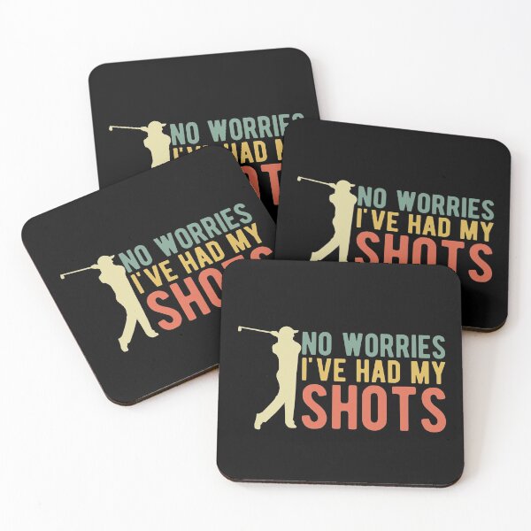 Item preview, No Worries I've Had My Shots,funny golf vintage saying designed and sold by StoreDay.