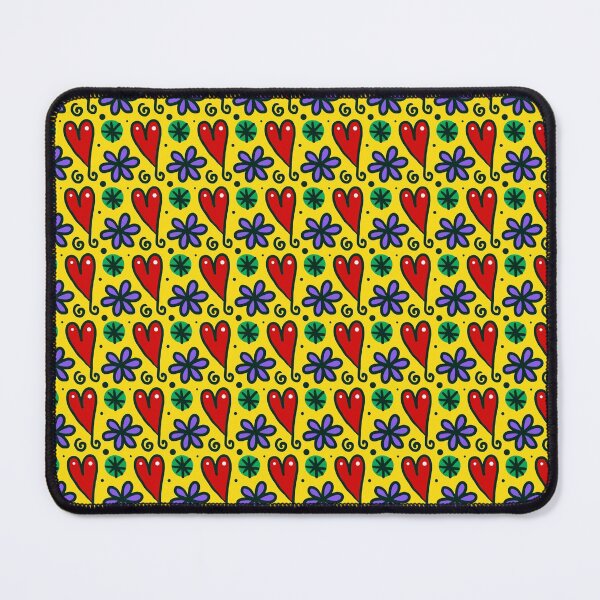 Item preview, Peppery hearts and their flowers pattern designed and sold by RafaelLima7.