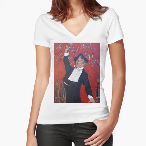 Cheers Fitted V-Neck T-Shirt