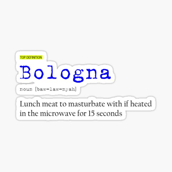 "Bologna UD definition" Sticker for Sale by Congabanana Redbubble