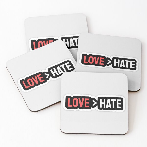 Item preview, love is greater than hate isn't cool designed and sold by 3JDesigner.