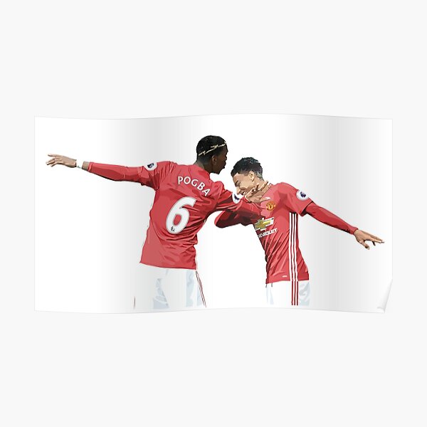 Pogba Lingard - Manchester United - Dab Poster