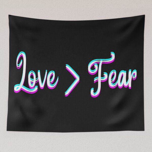 Item preview, Love Is Greater Than Fear typography design designed and sold by Bwaichigo.