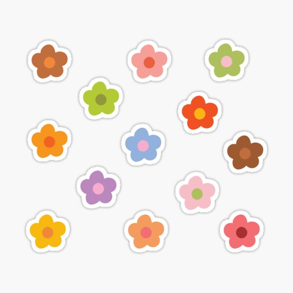 idle-slug600: spring flowers and fruits, theme cute sticker design