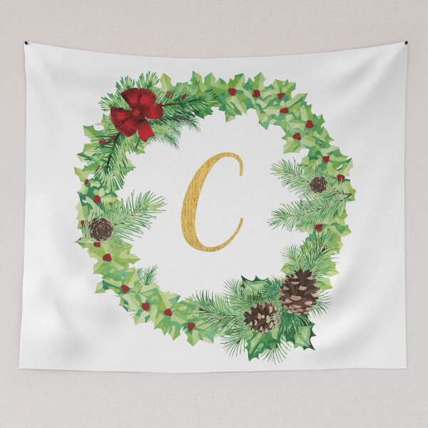 Item preview, Christmas Monogram C designed and sold by Chiccountry.