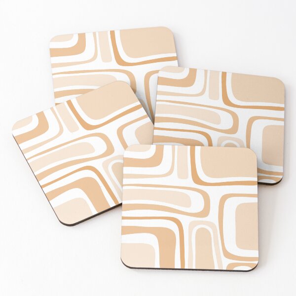 Item preview, Palm Springs Mid-Century Modern Abstract Minimalist Pattern in Light Buff designed and sold by kierkegaard.