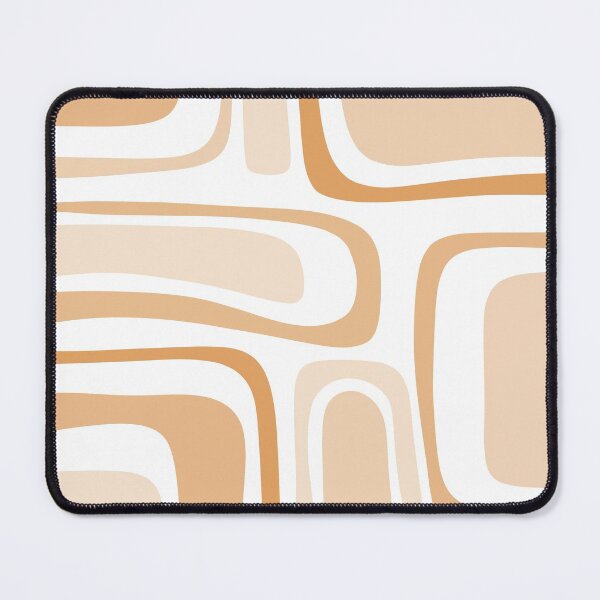 Item preview, Palm Springs Mid-Century Modern Abstract Minimalist Pattern in Light Buff designed and sold by kierkegaard.