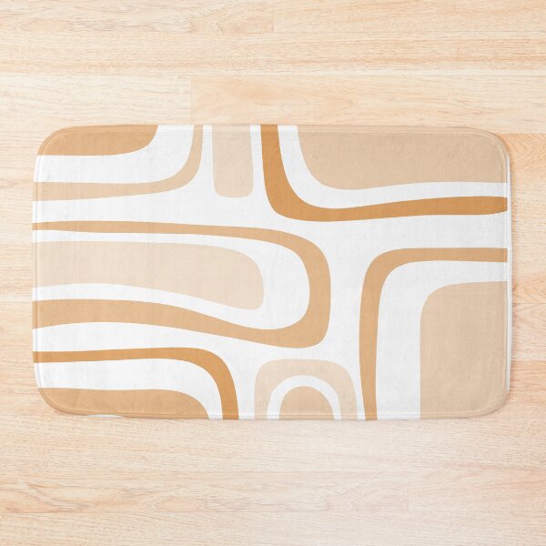 Item preview, Palm Springs Mid-Century Modern Abstract Minimalist Pattern in Light Buff designed and sold by kierkegaard.