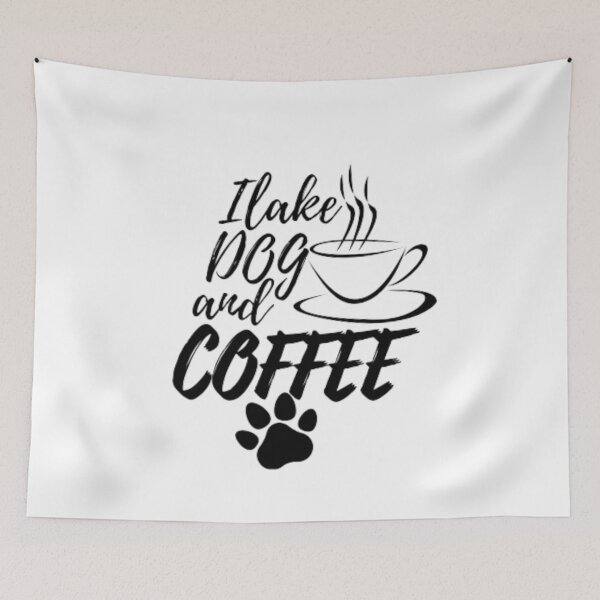 Item preview, I lake dog and Coffee, dog shirt,love dog  designed and sold by Zakariya20.