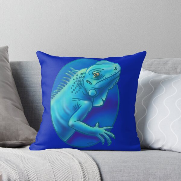 Item preview, Iguana Hold Your Hand (Blue on Blue) designed and sold by RJKpoyp.