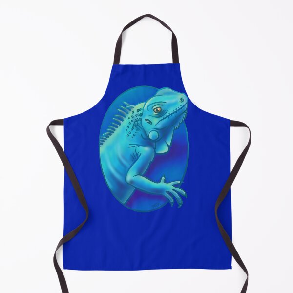 Item preview, Iguana Hold Your Hand (Blue on Blue) designed and sold by RJKpoyp.