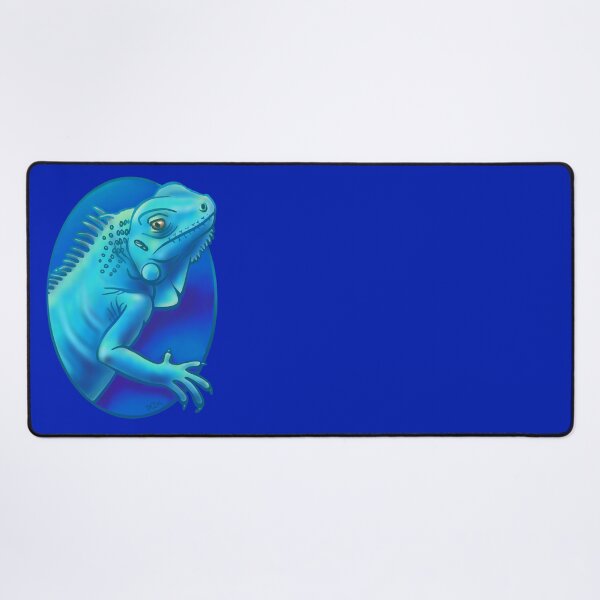 Item preview, Iguana Hold Your Hand (Blue on Blue) designed and sold by RJKpoyp.