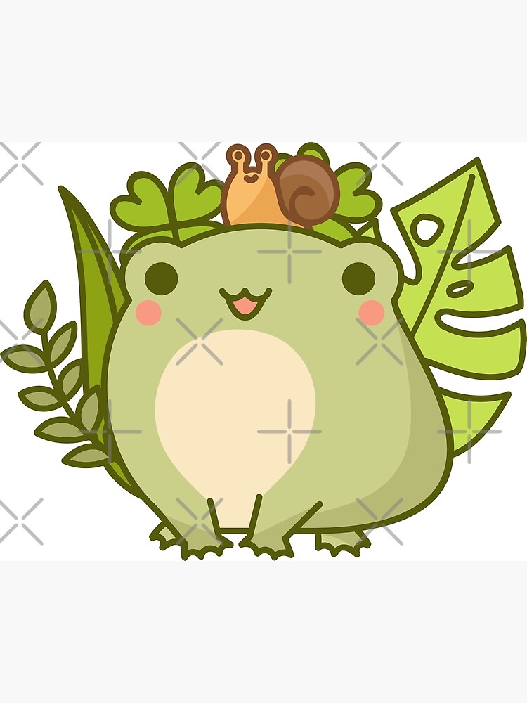 kawaii & happy green frog smiling' Mug