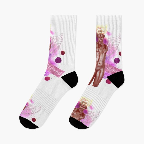 Item preview, Greek stone floral design I’ve arrived planet queen of the universe pink designed and sold by VantaTheArtist.