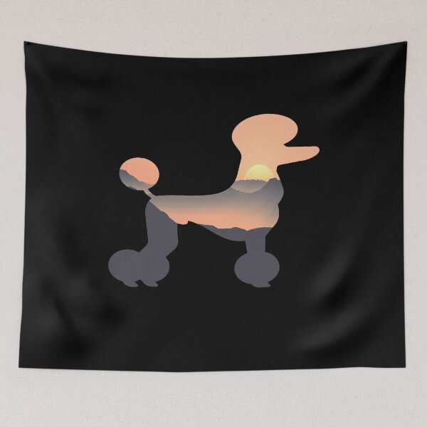 Item preview, Poodle Dog Silhouette Sun Mountain Gift designed and sold by alaechamlal.