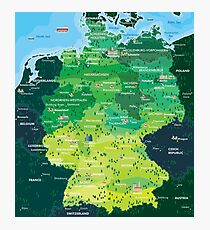 Map Germany Photographic Print