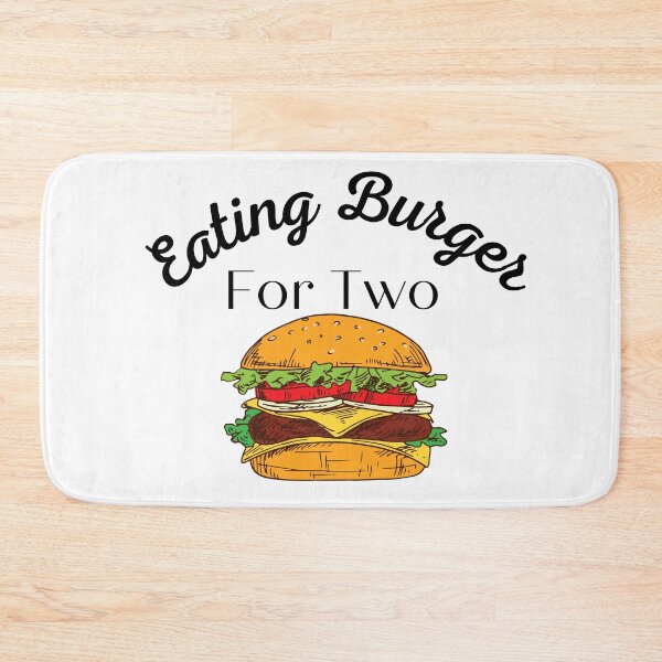 Item preview,  Eating Burger For Two, burger lover gift designed and sold by Miaberzo.