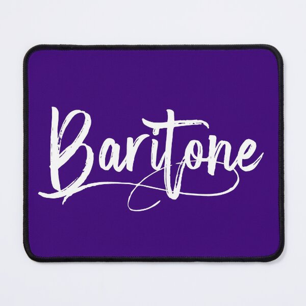 Item preview, Baritone Script Style White/Purple designed and sold by vabrown89.