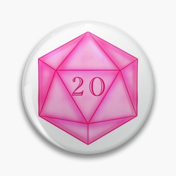 Item preview, Pink D20 designed and sold by -the-awkwarkid-.