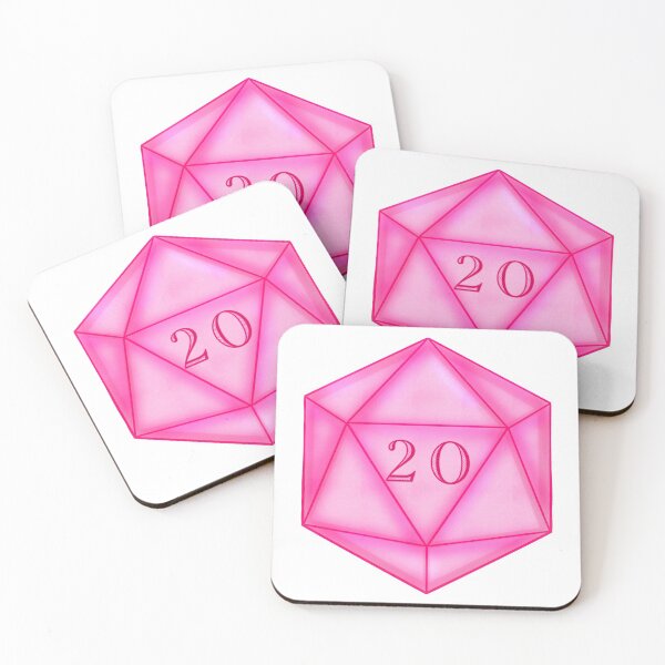 Item preview, Pink D20 designed and sold by -the-awkwarkid-.