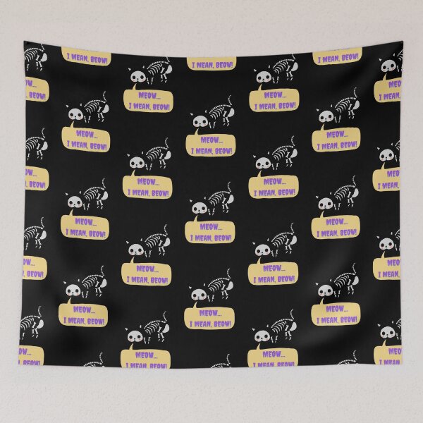 Item preview, Meow I Mean Beow Funny Ghost Design designed and sold by Wagdy-online.