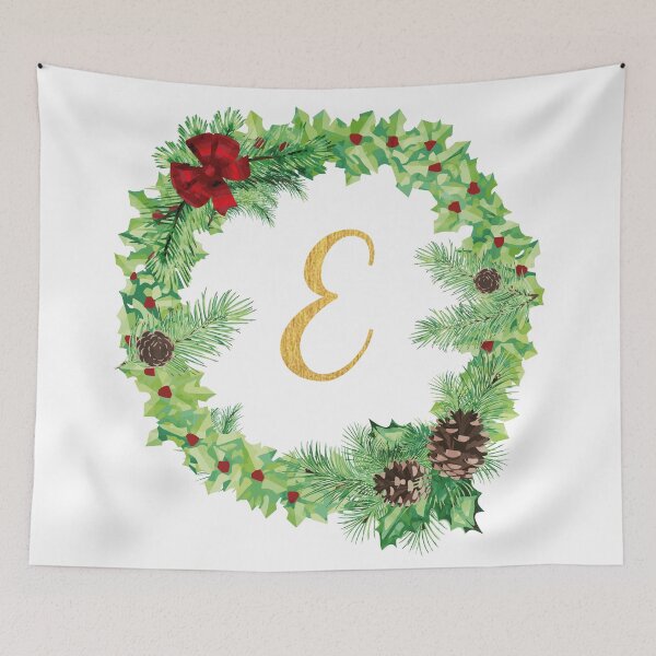 Item preview, Christmas Monogram E designed and sold by Chiccountry.