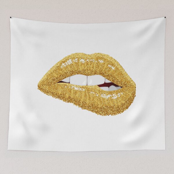 Item preview, Golden lips designed and sold by DuchessPier.