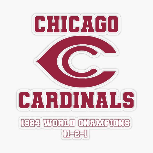 Chicago Cardinals 1924 World Champs Sticker for Sale by PClaudius