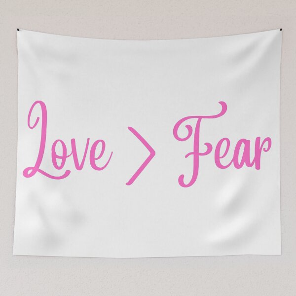 Item preview, Love Is Greater Than Fear Pink designed and sold by Bwaichigo.