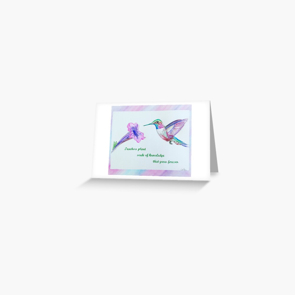 Skin Adhesive D Ordinateur Enseignants Citation Aquarelle Colibri Par Katiemichelle23 Redbubble