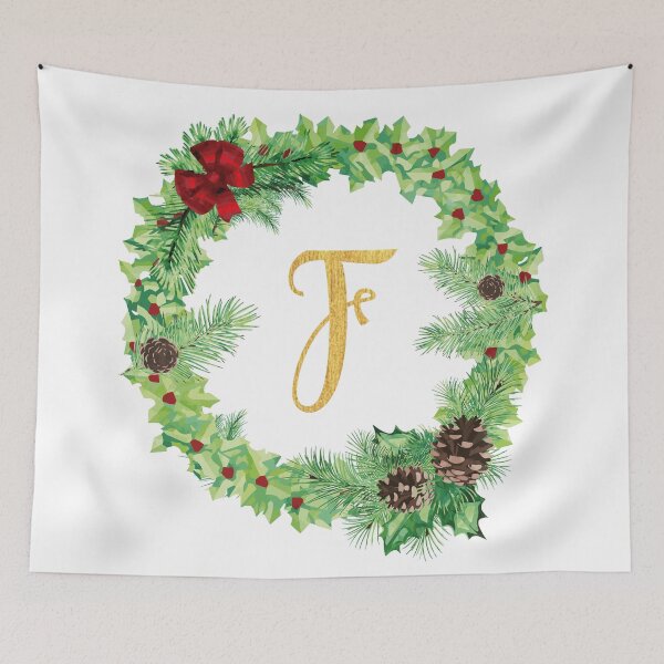 Item preview, Christmas Monogram F designed and sold by Chiccountry.