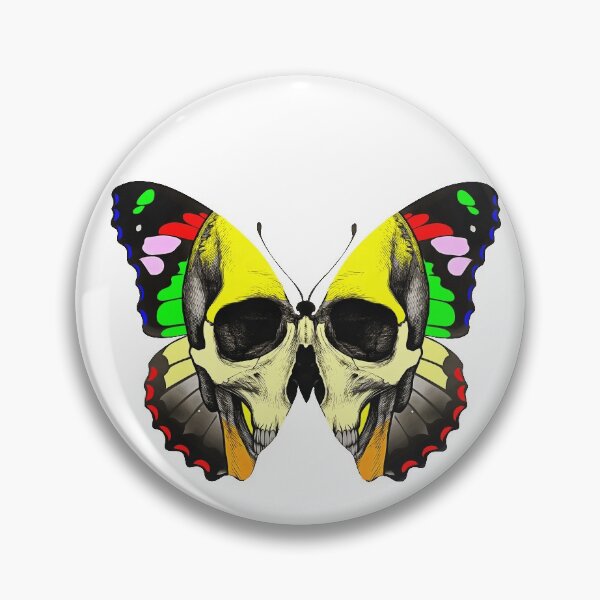 Item preview,  a human skull butterfly  designed and sold by MXanwar.