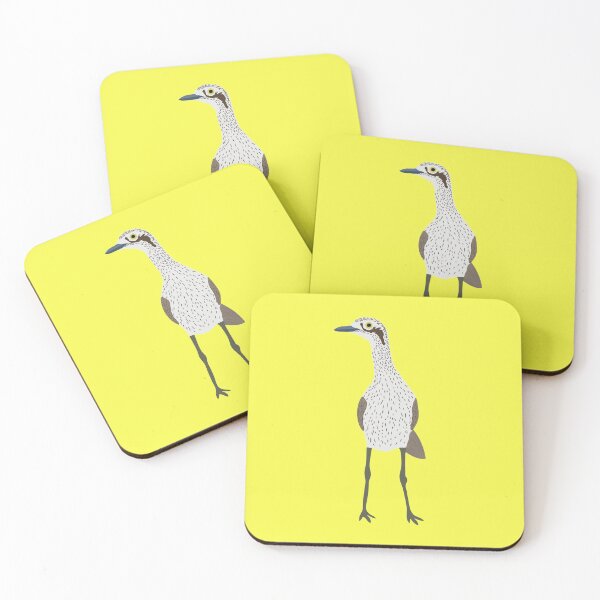 Item preview, Bush Stone-Curlew on Yellow designed and sold by Digitaldingo.