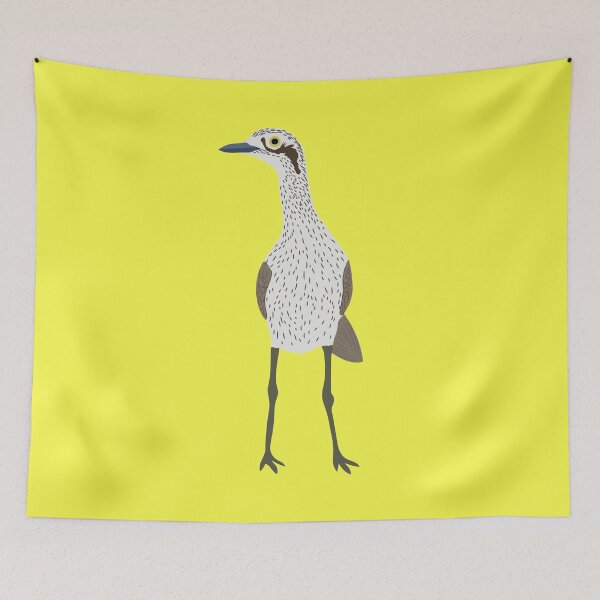 Item preview, Bush Stone-Curlew on Yellow designed and sold by Digitaldingo.