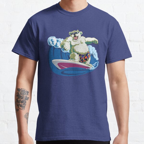 Polar Bear surfing Classic T-Shirt