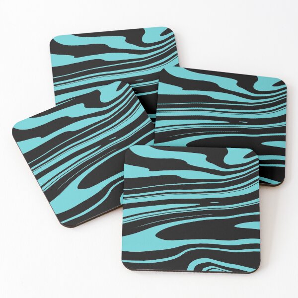 Item preview, Blue and Black Liquid marble texture designed and sold by DMJPRINT.