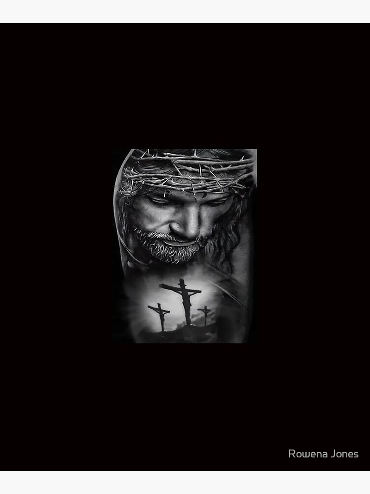 Wooden Christian Cross With a Crown of Thorns Art Board Print for Sale by  Rowena Jones