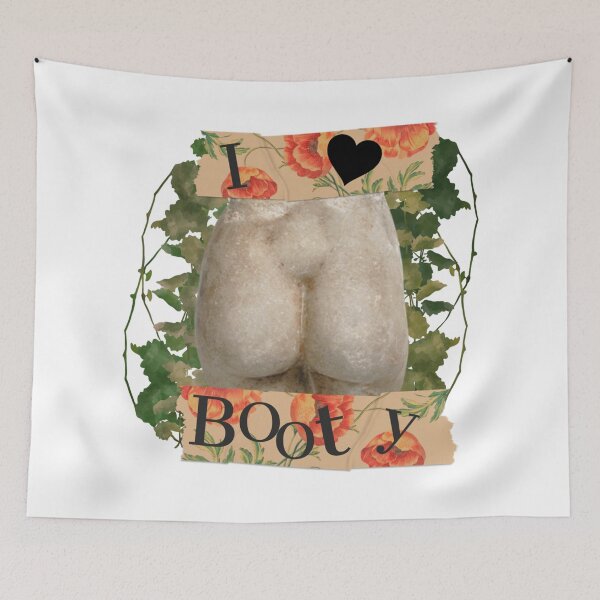 Item preview, Greek stone floral design I heart booty peach designed and sold by VantaTheArtist.
