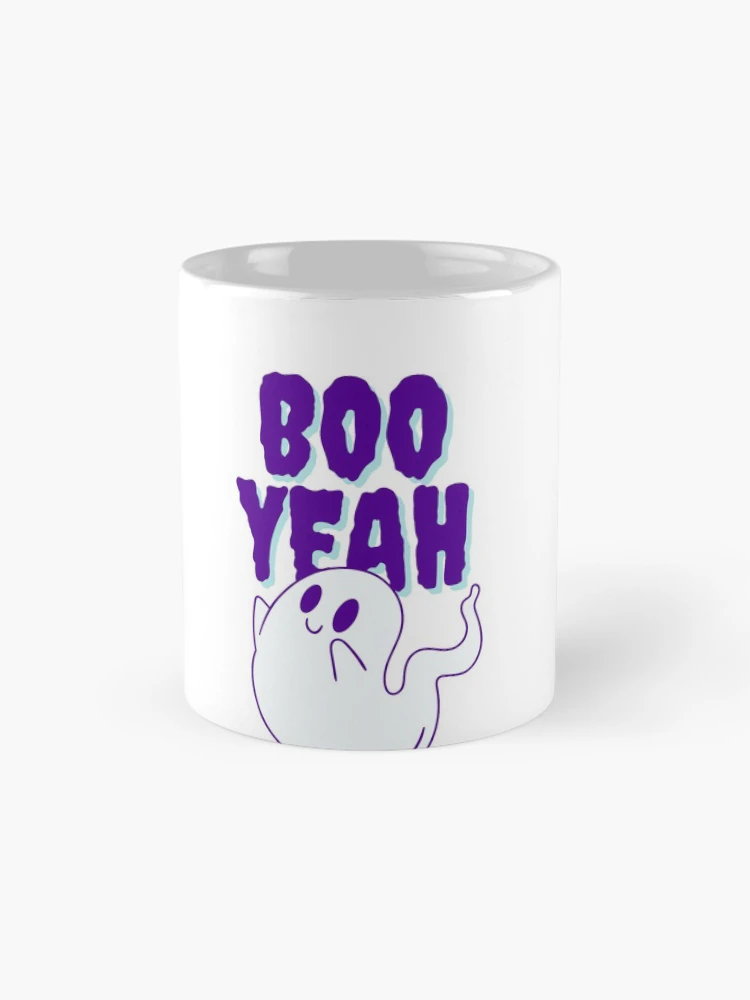 Thumbnail 4 of 6, Coffee Mug, Boo Yeah Sticker designed and sold by Gala Art.