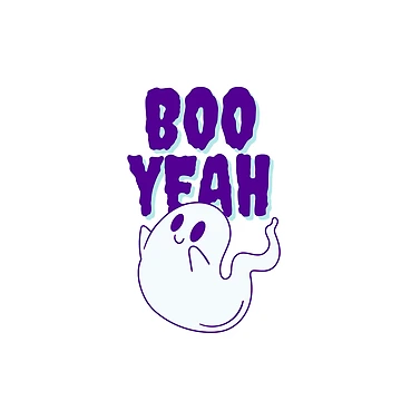 Artwork thumbnail, Boo Yeah Sticker by Gala Art
