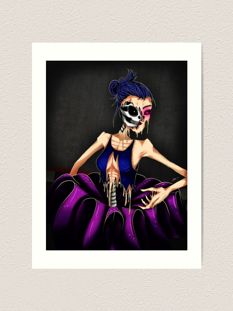 Ballora Fnaf Sl Art Print By Shiori Redbubble